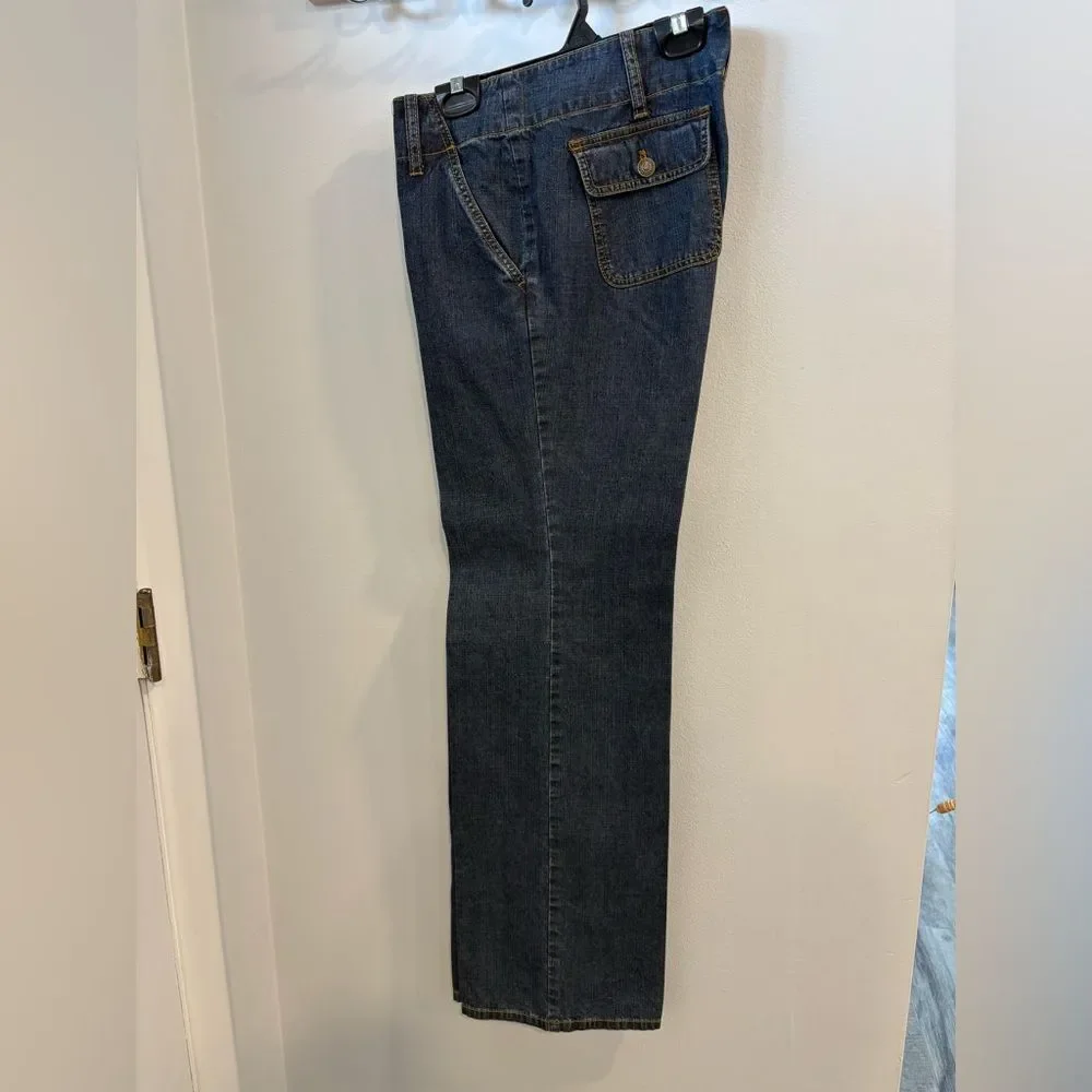 Michael Kors Dark Blue Flare Jeans
